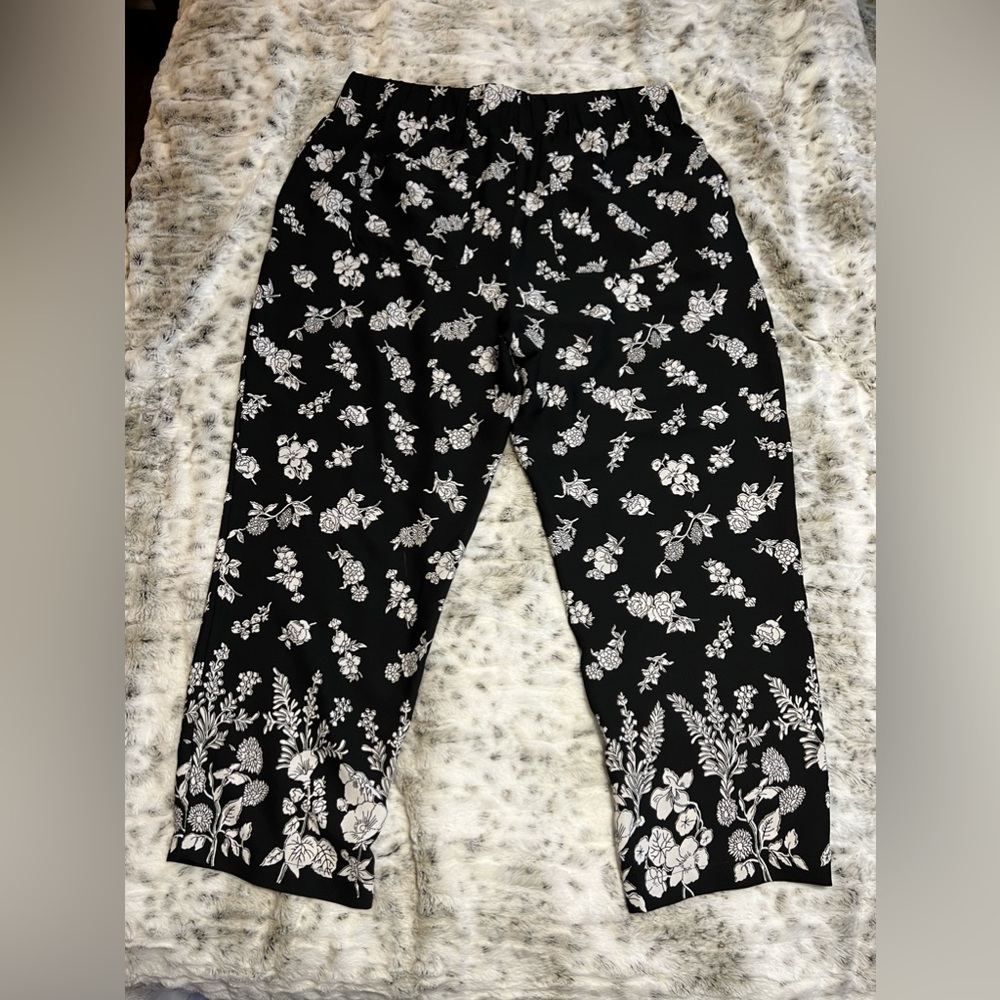 Loft Floral Palazzo Pants